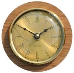890 Caravan / Boat Clock Brass Roman