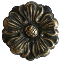 Pressed Brass Rosette R45