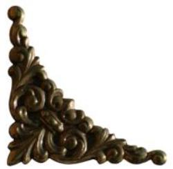 Pressed Brass Dial Spandrel (SPAN60)