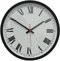 Metamec large black Roman wall clock