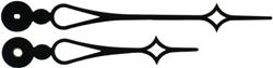 H 7 Metal Clock Hands (Gothic)