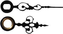 H17 Metal Clock Hands (Serpentine)