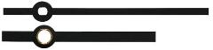H32 Metal Clock Hands (Straight baton)